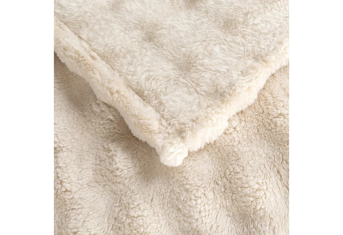 Design91 Wohndecke BUBBLE Beige 3D-Muster Flauschig - Bild 4