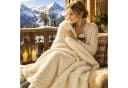 Eurofirany Wohndecke SOFIA Beige Fischgrätmuster Polyester Bild 2