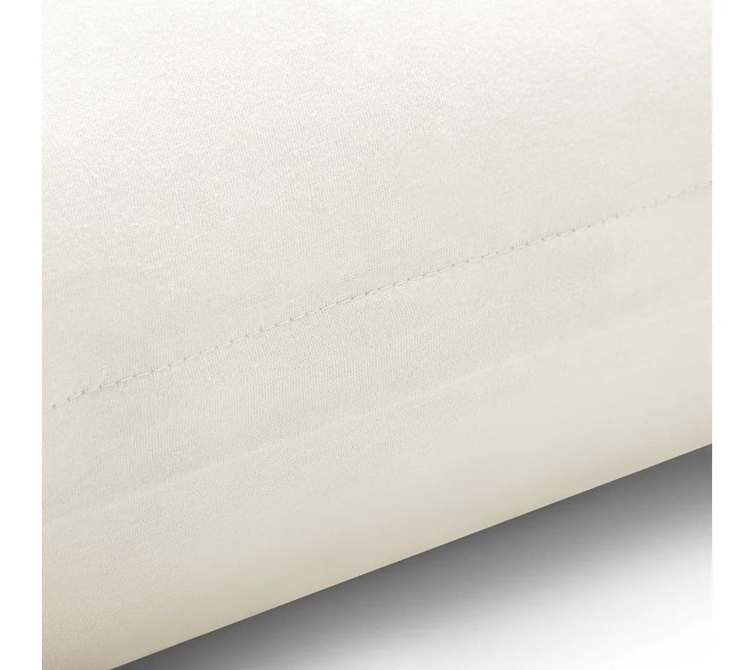 Restilo Kissenbezug Baumwolle 2er Set Beige