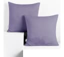 Restilo Kissenbezug 40x40 cm Baumwolle Lavendel 2er Set Bild 2