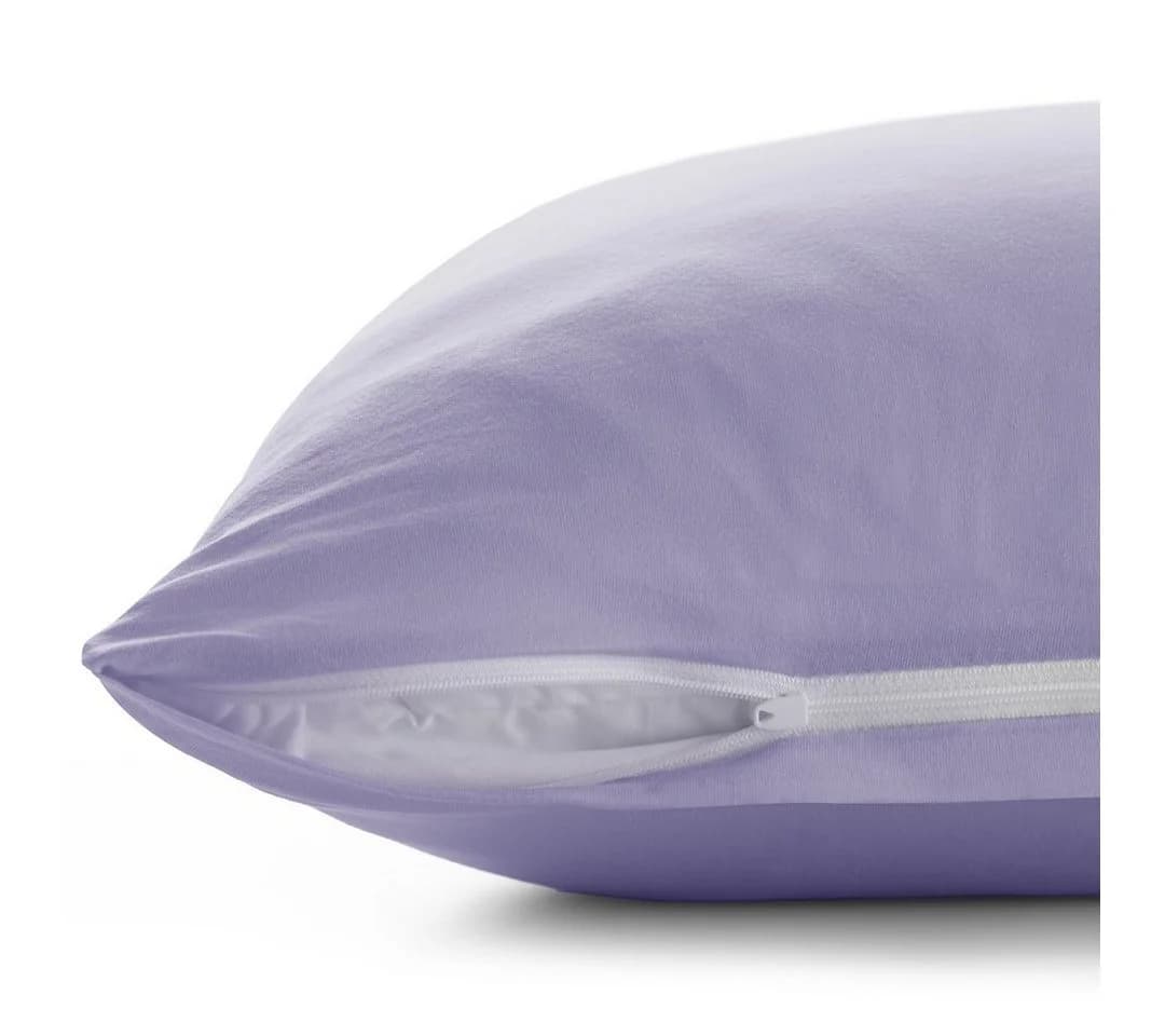 Restilo Kissenbezug 40x40 cm Baumwolle Lavendel 2er Set - Bild 3