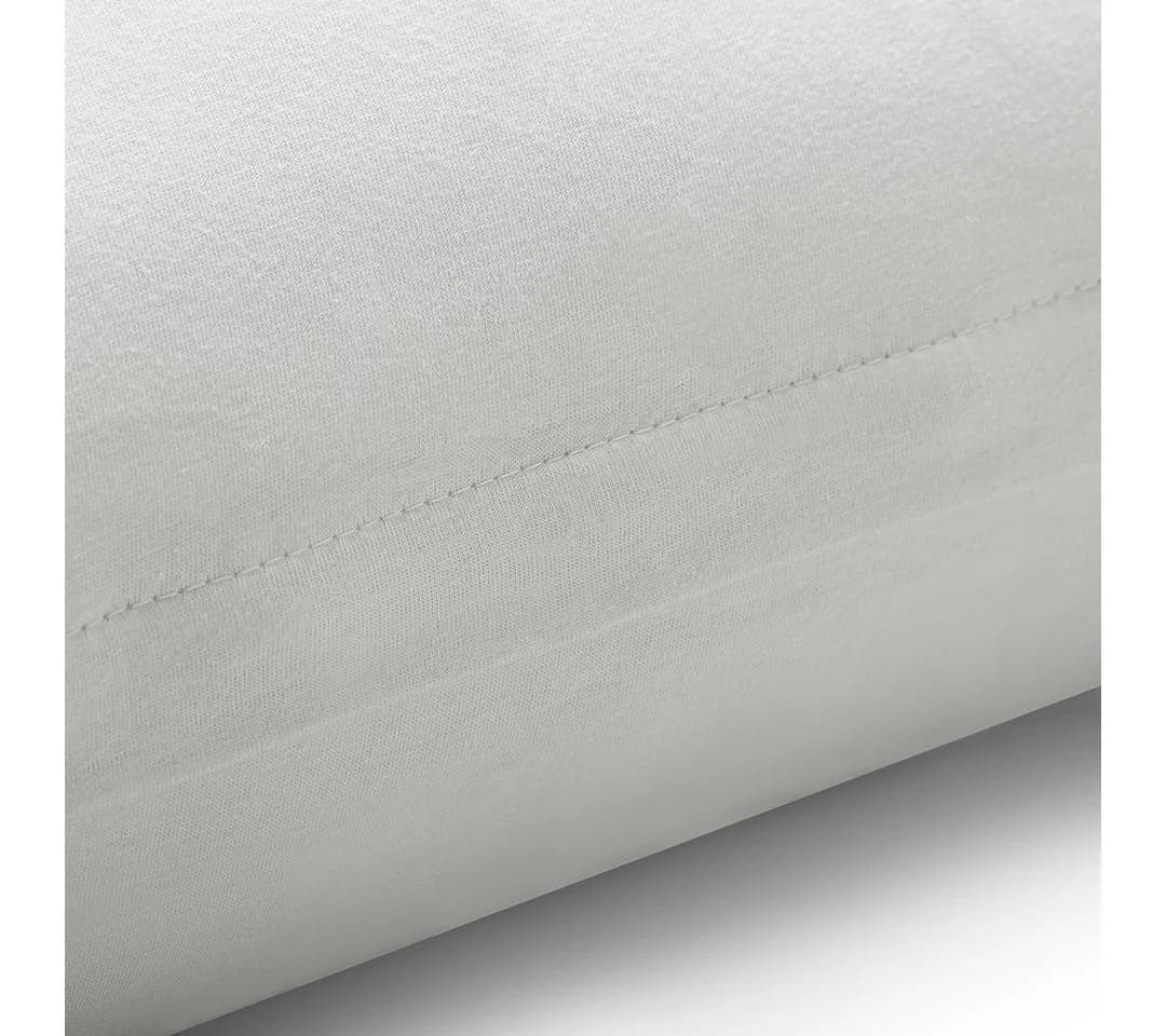 Restilo Seitenschläferkissenbezug 2 Stück Baumwolle Weiß Pearl