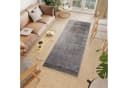 Tapiso Hochflor-Läufer VERSAY FRANSEN Dunkelgrau Shaggy Bild 1
