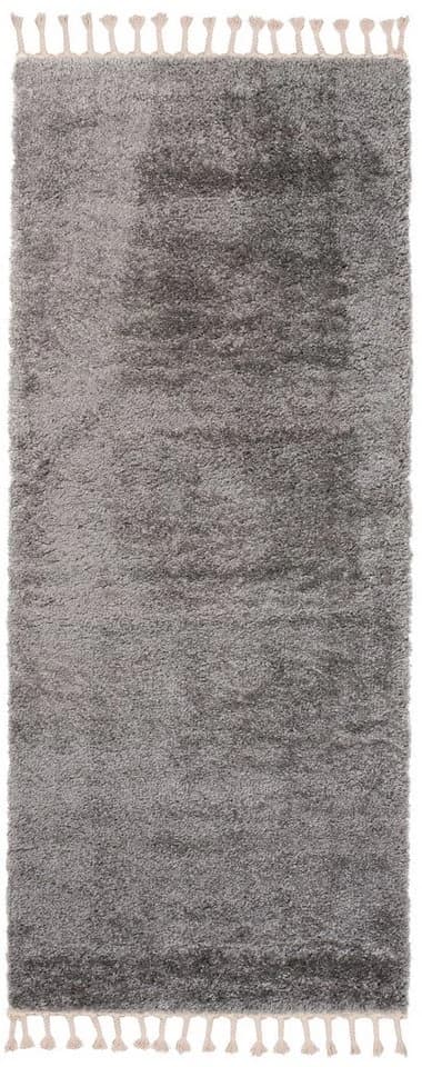 Tapiso Hochflor-Läufer VERSAY FRANSEN Dunkelgrau Shaggy - Bild 2
