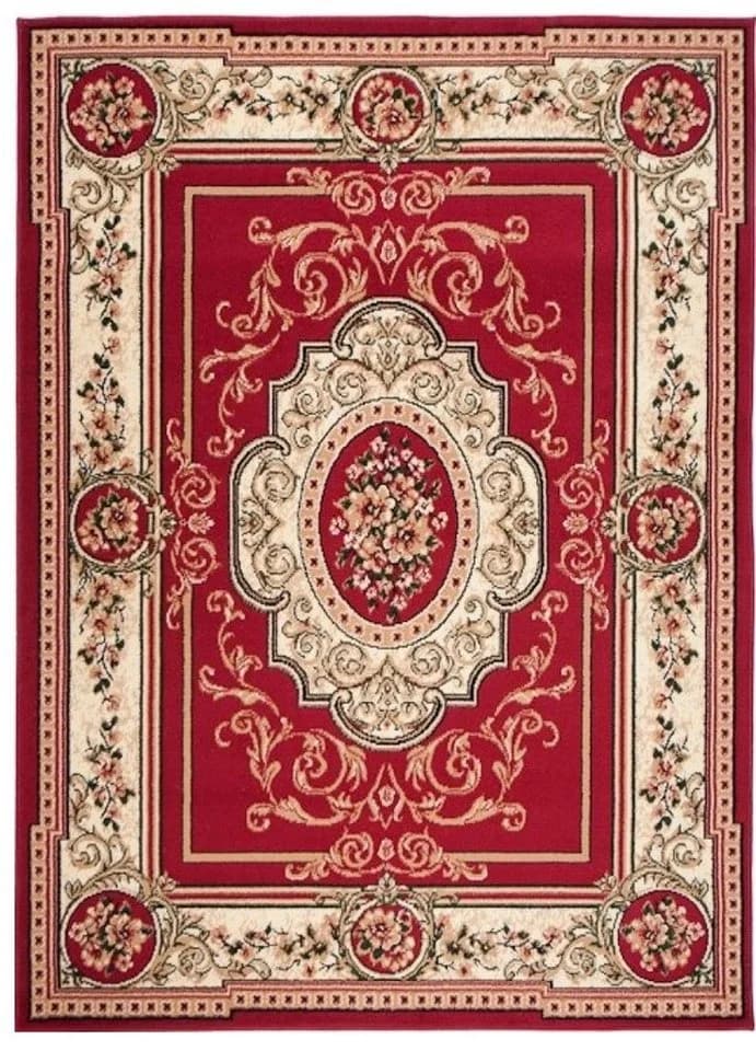 Tapiso Teppich ATLAS Rot Klassisches Design - Bild 2