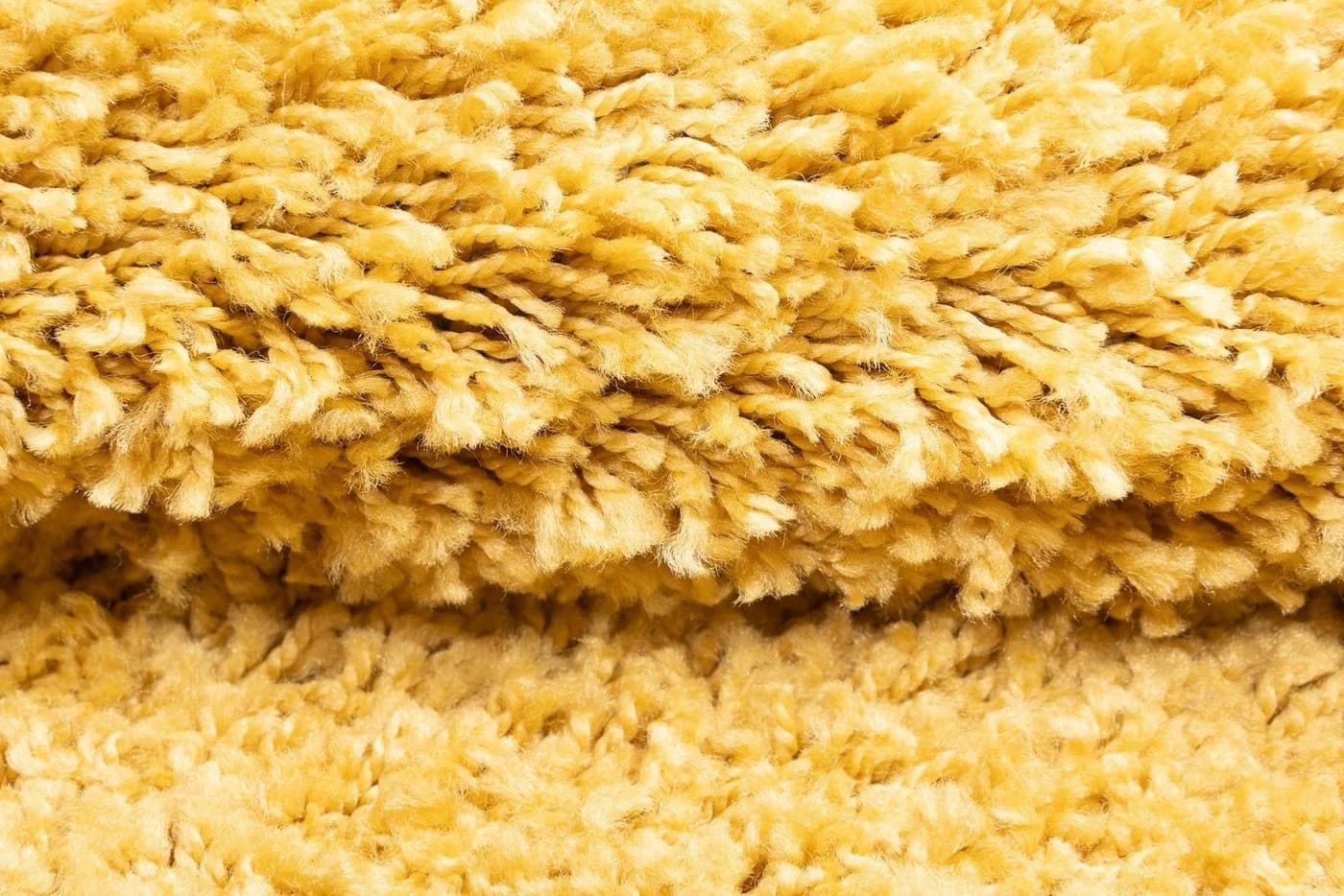 Tapiso Hochflor-Teppich ESSENCE Gelb Rechteckig Modern - Bild 4