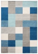 Tapiso Kinderteppich LAZUR Grau Blau Kurzflor Modern Bild 2