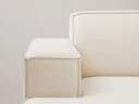 Micadoni Sofa Jodie 3-Sitzer Schwarz Strukturierter Stoff Bild 4