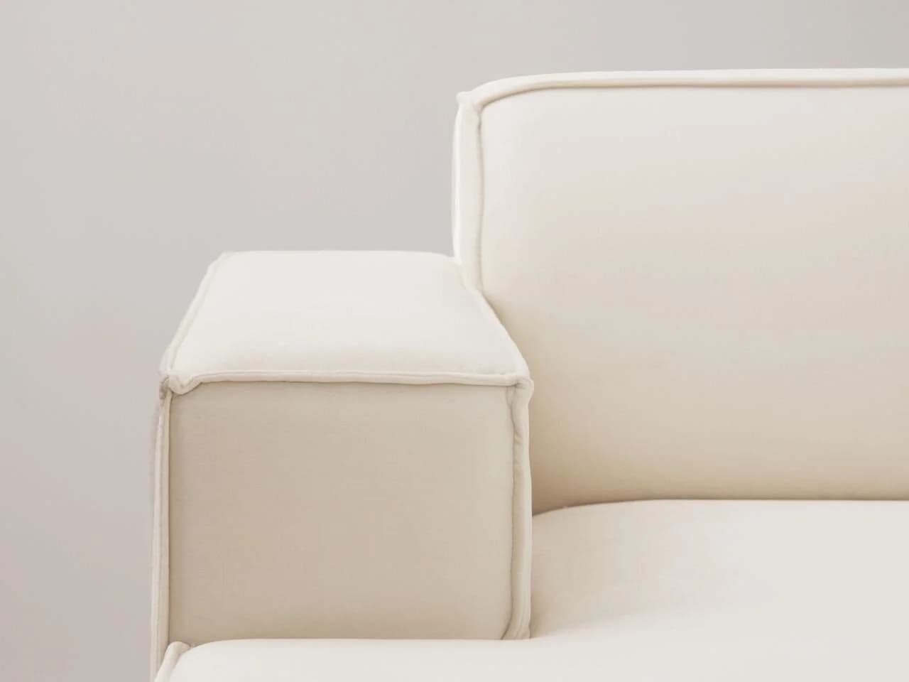 Micadoni Sofa Jodie 3-Sitzer Schwarz Strukturierter Stoff - Bild 4
