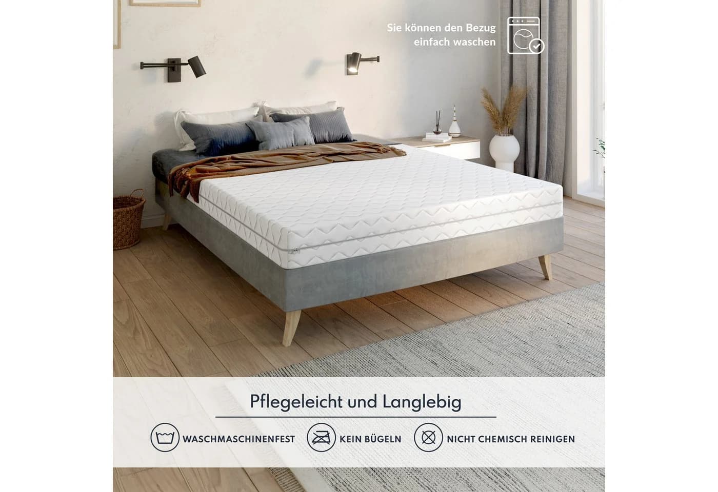 FDM Kaltschaummatratze COMFORT PLUS Wendematratze 14 cm Härtegrad 4 - Bild 5