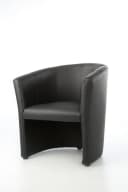 Kamil Cocktailsessel Schwarz Kunstleder Design Sessel Bild 3