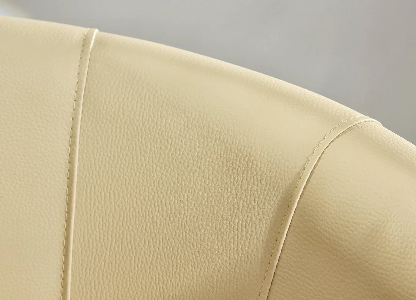 Creme Beige Cocktailsessel Design Sessel aus Kunstleder