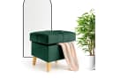 Outentin Hocker Velvet Puff mit Stauraum Grün Bild 2