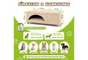 Outentin 3-in-1 Hundebett mit Sitzbank und Stauraum Beige Bild 1