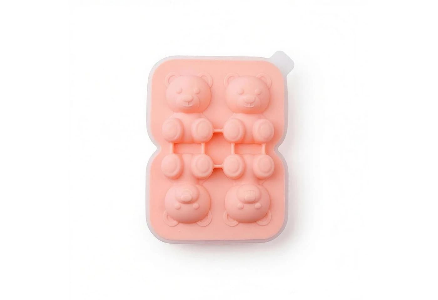 H-basics Eiswürfelform 4 Eisbären 3D Silikon BPA-frei rosa - Bild 2