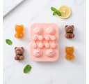 H-basics Eiswürfelform 4 Eisbären 3D Silikon BPA-frei rosa Bild 4