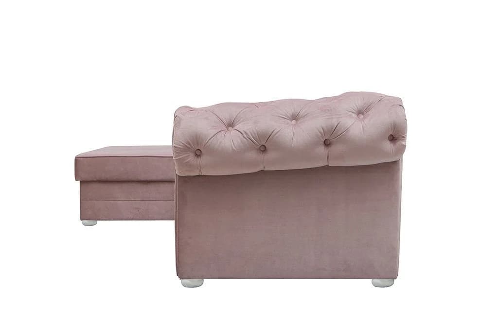 MOEBLO Ecksofa Avia Rosa mit Schlaffunktion und Bettkasten - Bild 4