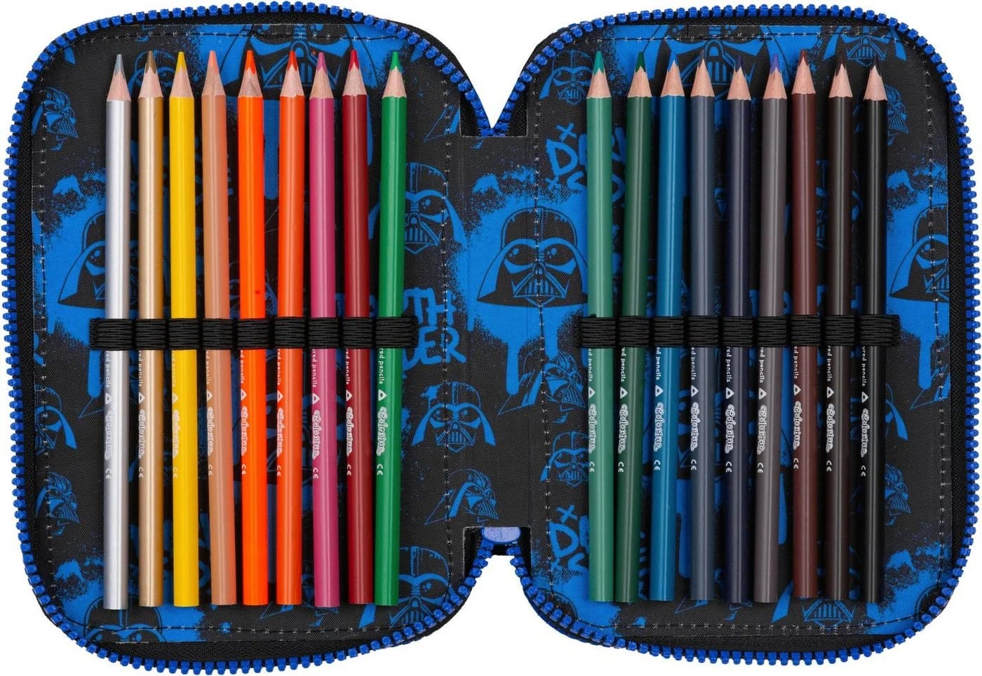 Federmäppchen COOLPACK Star Wars Darth Vader grau befüllt - Bild 3