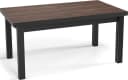 WFL GROUP Esstisch Gemini Ausziehbar Modern Holzoptik Schwarz Bild 1