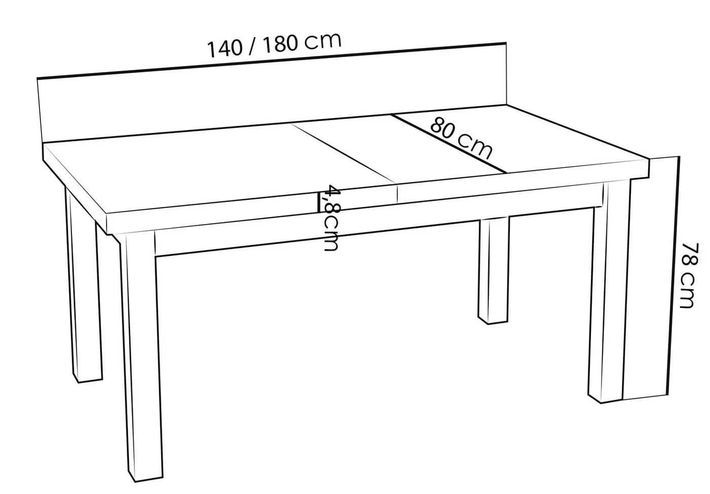 WFL GROUP Esstisch Gemini Ausziehbar Modern Holzoptik Schwarz - Bild 3