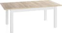 WFL GROUP Esstisch Lindberg ausziehbar weiß braun Holzoptik Bild 4