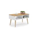KOBI S.C. Couchtisch Skandinavisch Weiß Eiche Craft Bild 2