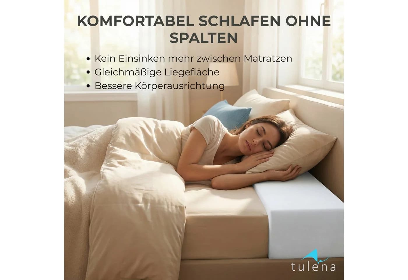 TULENA Schaumstoffeinlage Matratzenverlängerung - Bild 3