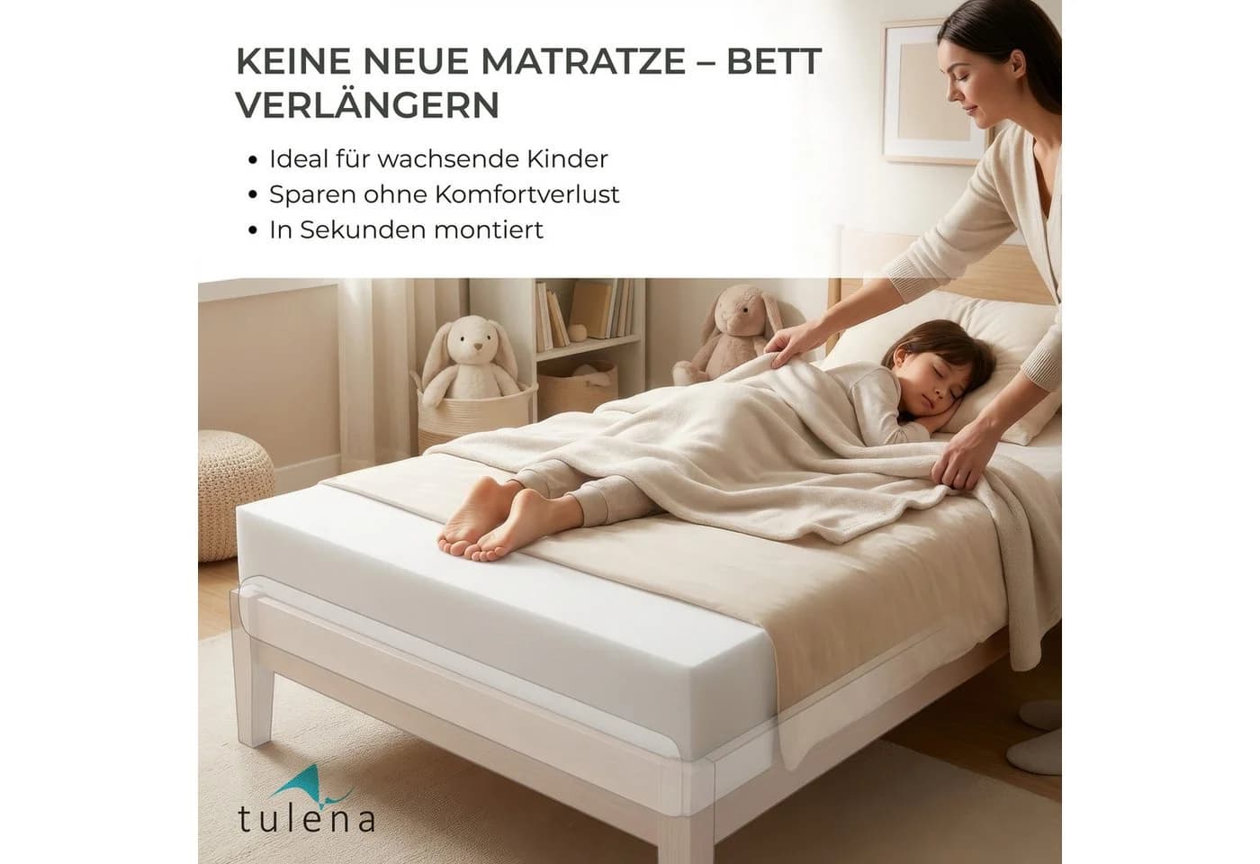 TULENA Schaumstoffeinlage Matratzenverlängerung - Bild 4