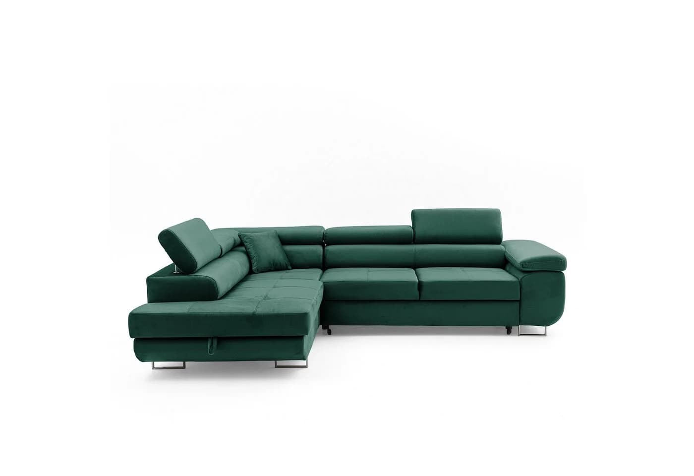 Muffo Ecksofa Wild Grün mit Schlaffunktion und Bettkasten - Bild 4