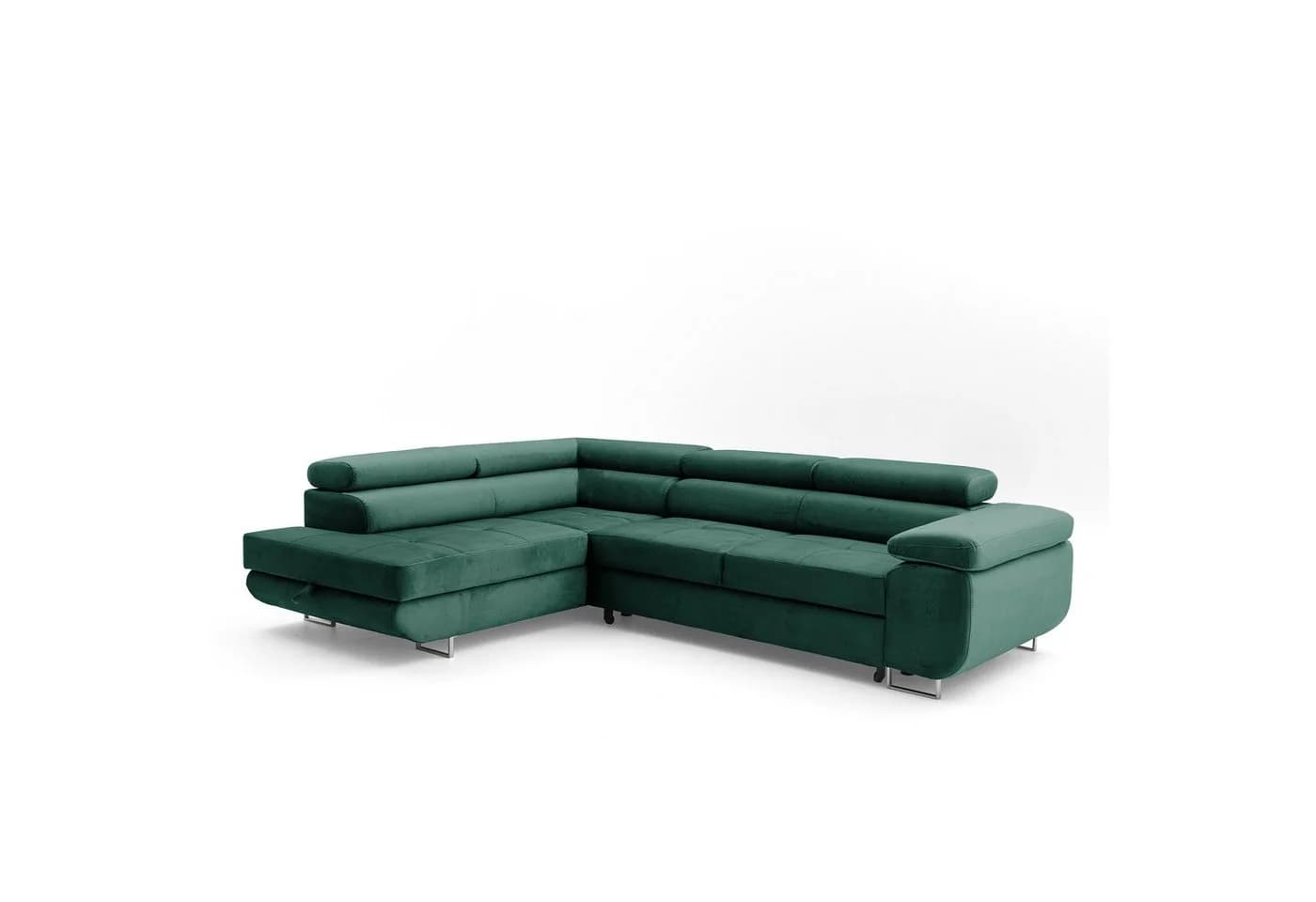 Muffo Ecksofa Wild Grün mit Schlaffunktion und Bettkasten - Bild 5