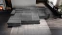 Muffo Ecksofa Alonzo Maxi Grau mit Schlaffunktion und Bettkasten Bild 3
