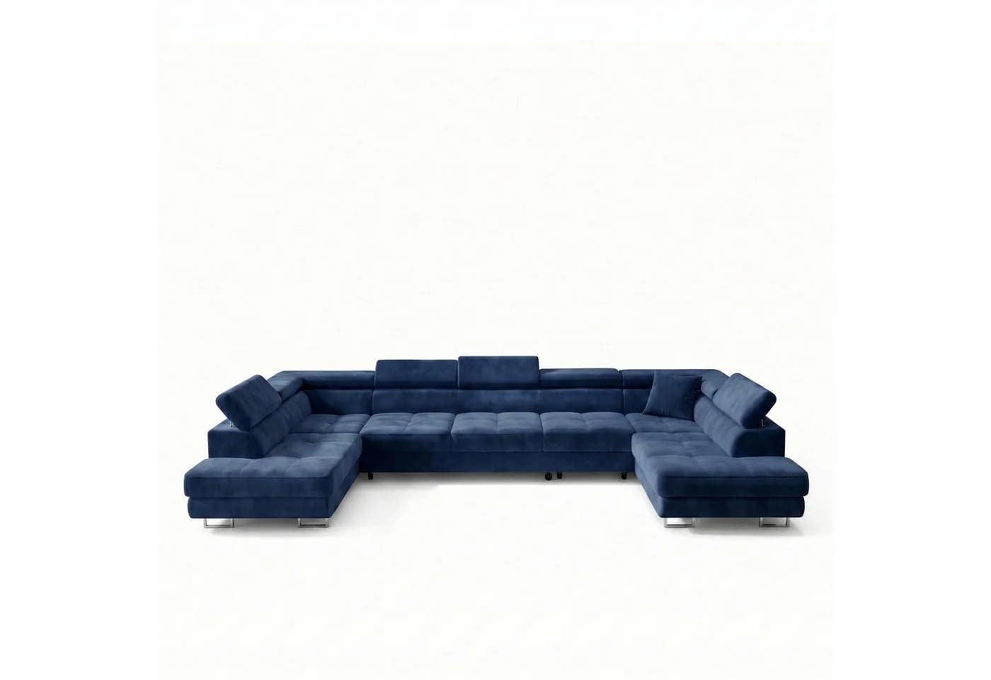 Muffo Ecksofa WILD Maxi U2 Dunkelblau mit Schlaffunktion und Bettkasten - Bild 4