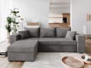 NACANAPA Ecksofa DOMINO Grau mit Schlaffunktion und Bettkasten Bild 1