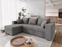 NACANAPA Ecksofa DOMINO Grau mit Schlaffunktion und Bettkasten Bild 2