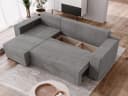 NACANAPA Ecksofa DOMINO Grau mit Schlaffunktion und Bettkasten Bild 4