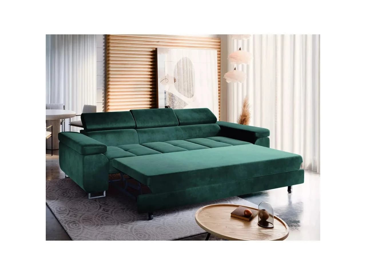 Muffo Sofa WILD 3 Grün mit verstellbaren Kopfstützen und Schlaffunktion - Bild 3