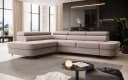 Muffo Ecksofa Priam L Beige mit Schlaffunktion und Bettkasten Bild 2
