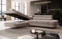 Muffo Ecksofa Priam L Beige mit Schlaffunktion und Bettkasten Bild 3