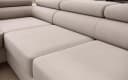 Muffo Ecksofa Priam L Beige mit Schlaffunktion und Bettkasten Bild 5