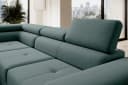 Muffo Ecksofa Wild Grün mit Schlaffunktion und Bettkasten Bild 5