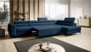 Muffo Ecksofa Piero maxi blau mit Schlaffunktion und Bettkasten Bild 1