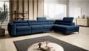 Muffo Ecksofa Piero maxi blau mit Schlaffunktion und Bettkasten Bild 2