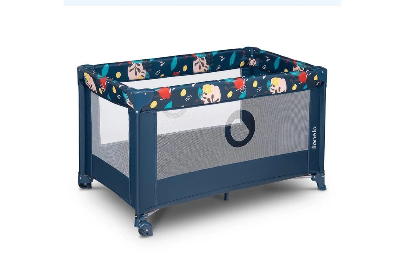 Lionelo Baby-Reisebett Stefi Blau Seiteneingang Tragetasche