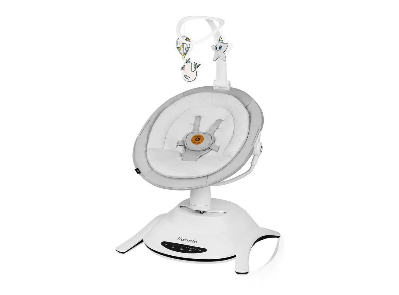 Lionelo Bella Babywippe 2in1 Grau 360° Drehbar 12 Melodien - Bild 2