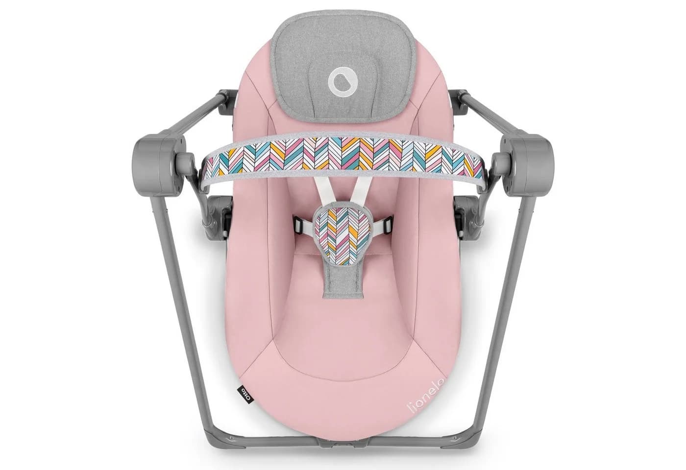 Lionelo Babyschaukel OTTO Rosa mit Spielzeugkarussell und Timer - Bild 3