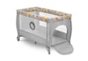 Lionelo Stefi Plus Baby-Reisebett 2in1 Laufstall Grau mit Matratze Bild 2
