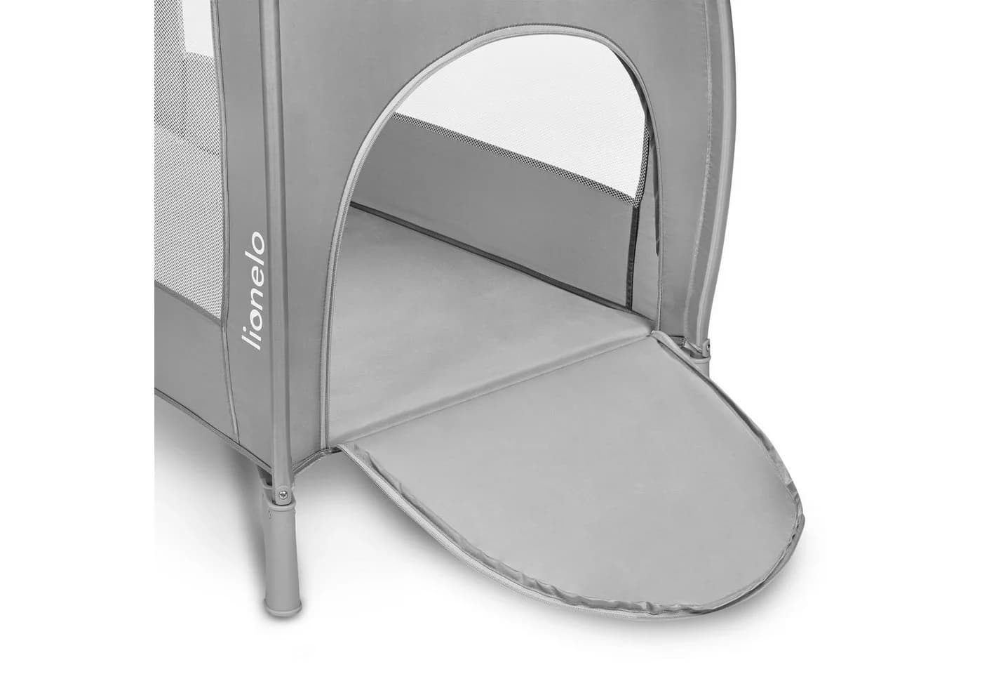 Lionelo Stefi Plus Baby-Reisebett 2in1 Laufstall Grau mit Matratze - Bild 4