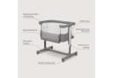 Lionelo Baby-Reisebett AURORA 3-in-1 Beistellbett Grau Bild 1