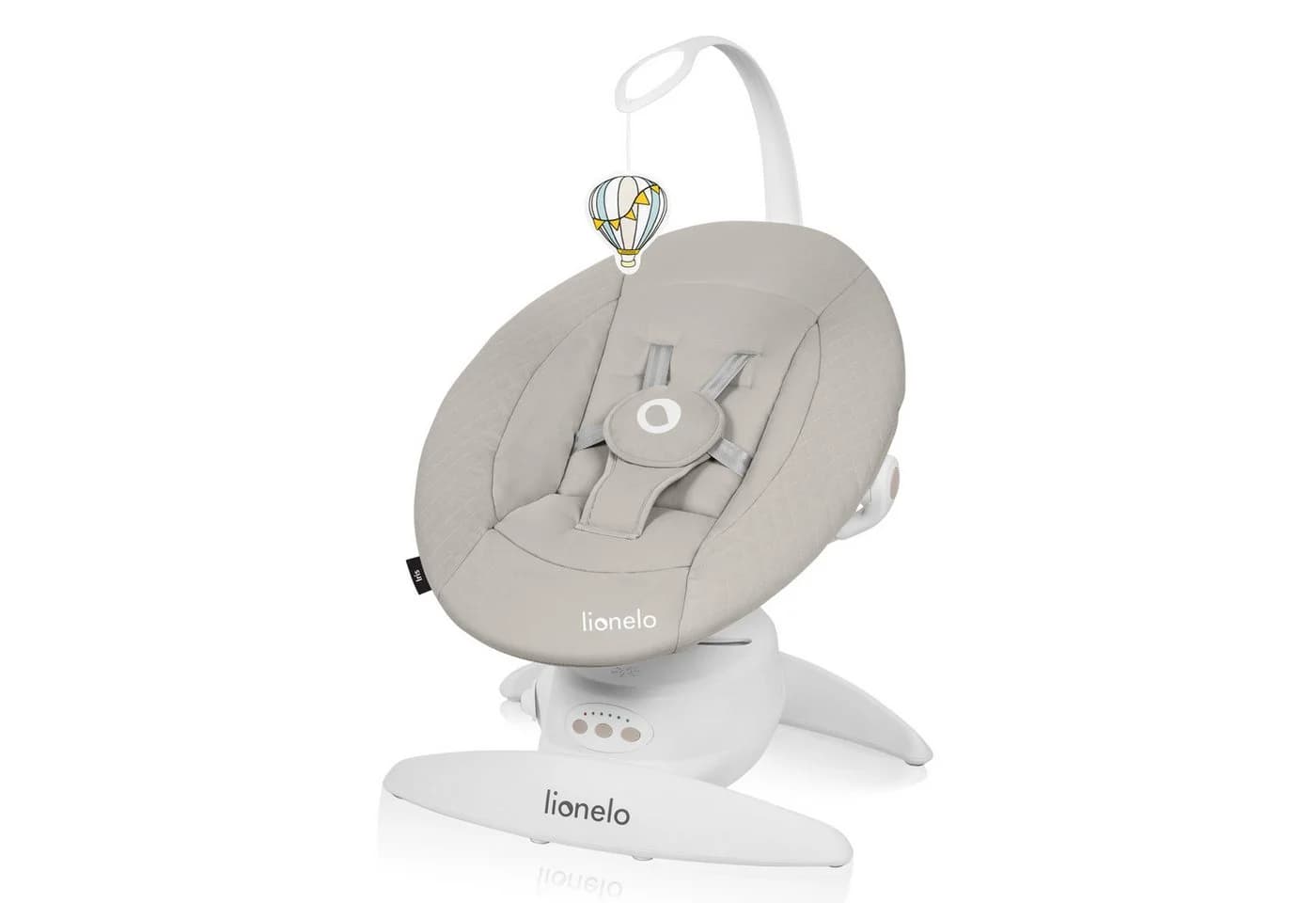 lionelo Babywippe IRIS Beige 360° drehbar 12 Wiegenlieder - Bild 2