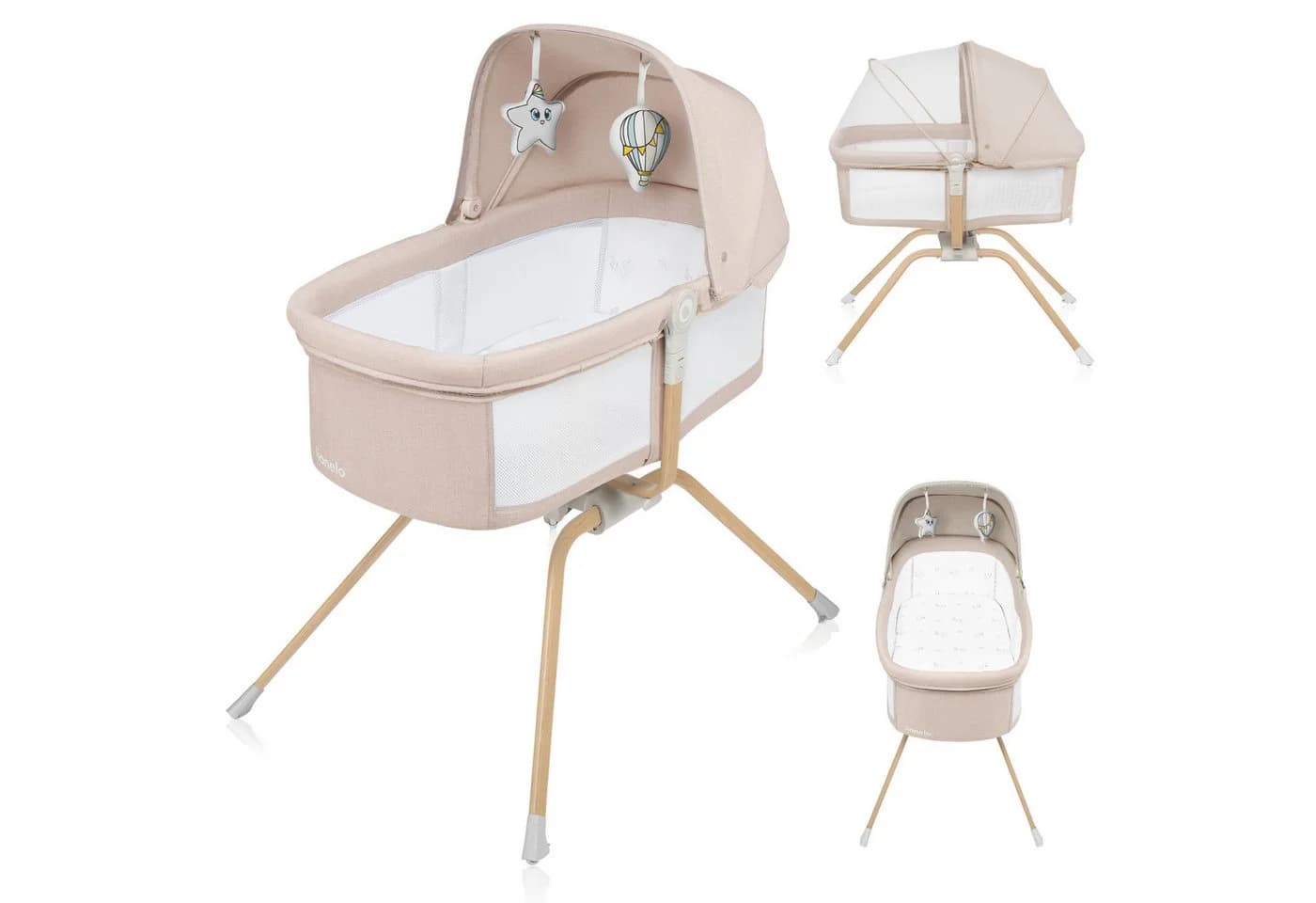 Lionelo Baby-Reisebett MALIN EVO Beige 3-in-1 - Bild 2
